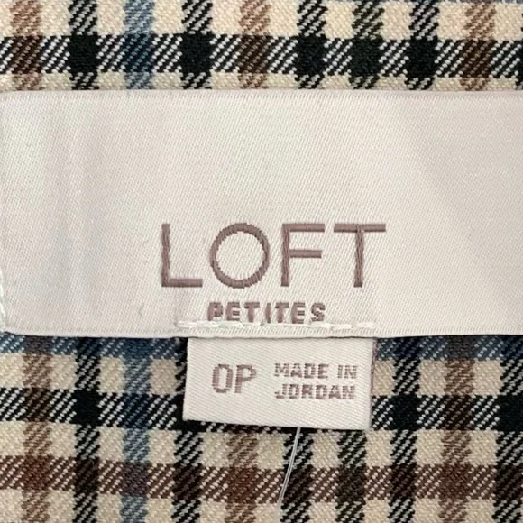 Loft Plaid Tailored Blazer - Picture 6 of 7